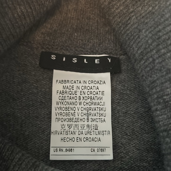 SISLEY pure wool turtleneck. - Picture 2 of 5